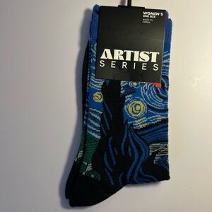 🆕🌌 Starry Night Socks - Vincent van Gogh Artist Series (Women's US 6–9.5)